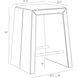 Cowan 25 inch White Counter Stool