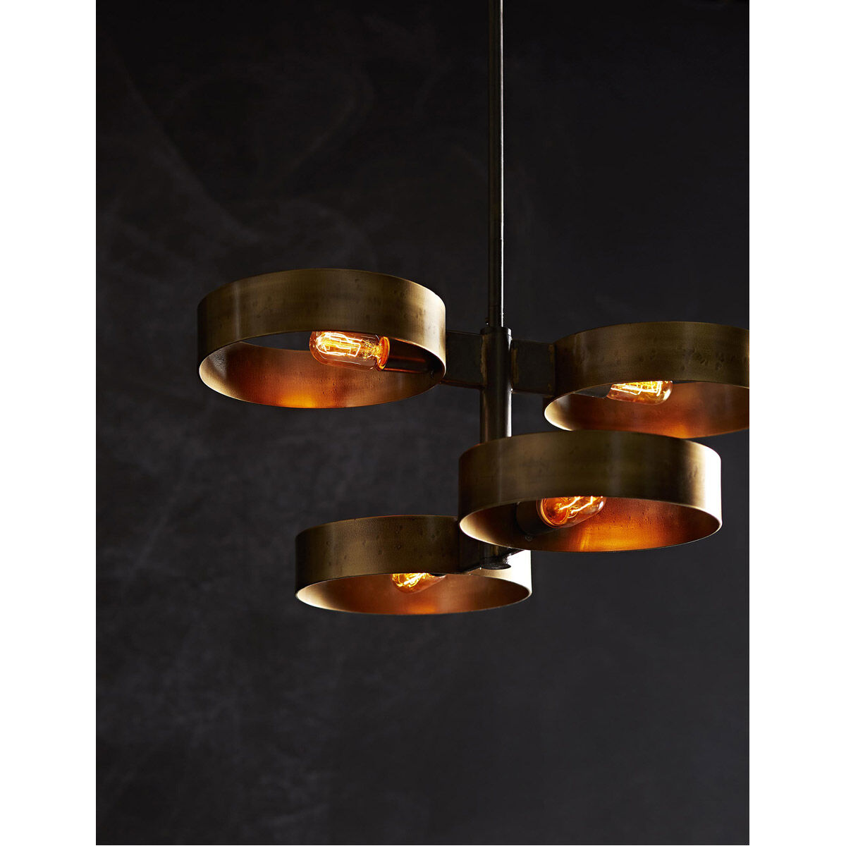 Arteriors 44455 Rocco 4 Light 26 inch Antique Brass and Natural 