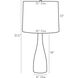 Truxton 32 inch 150.00 watt Umber Lamp Portable Light