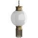 Boswell 1 Light 7 inch Antique Brass Pendant Ceiling Light