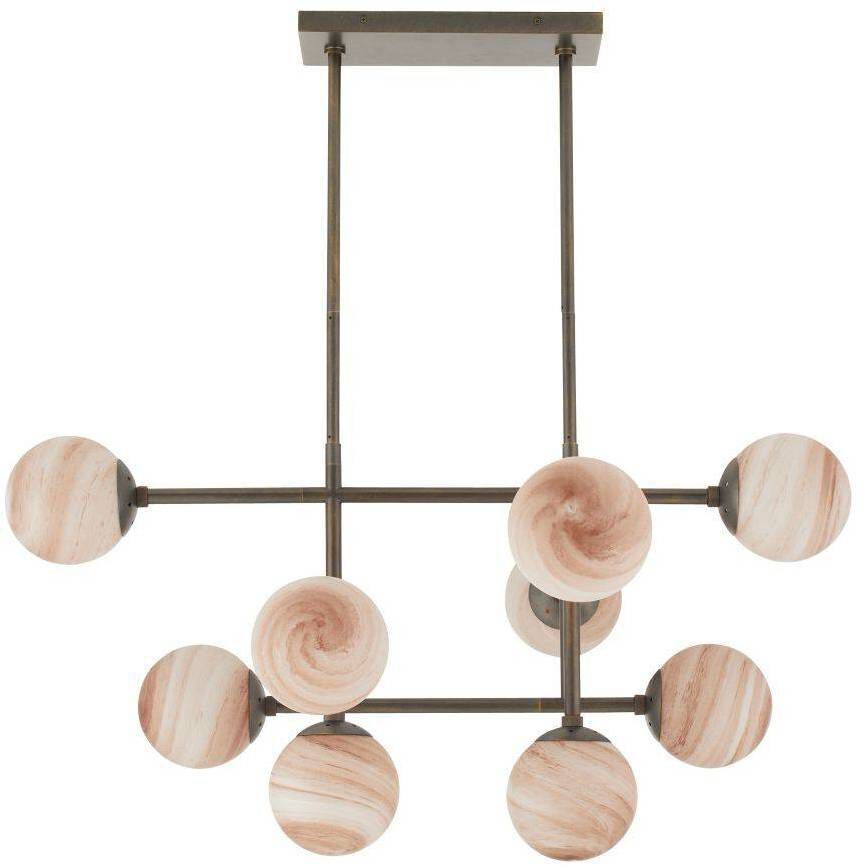 Hadden 9 Light 36 inch Bronze Chandelier Ceiling Light