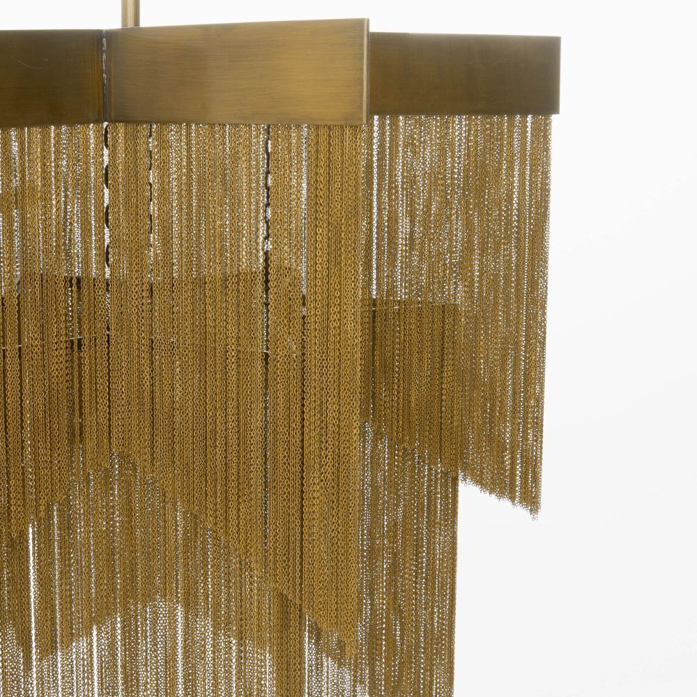 Bridget 28 inch Vintage Brass Chandelier Ceiling Light