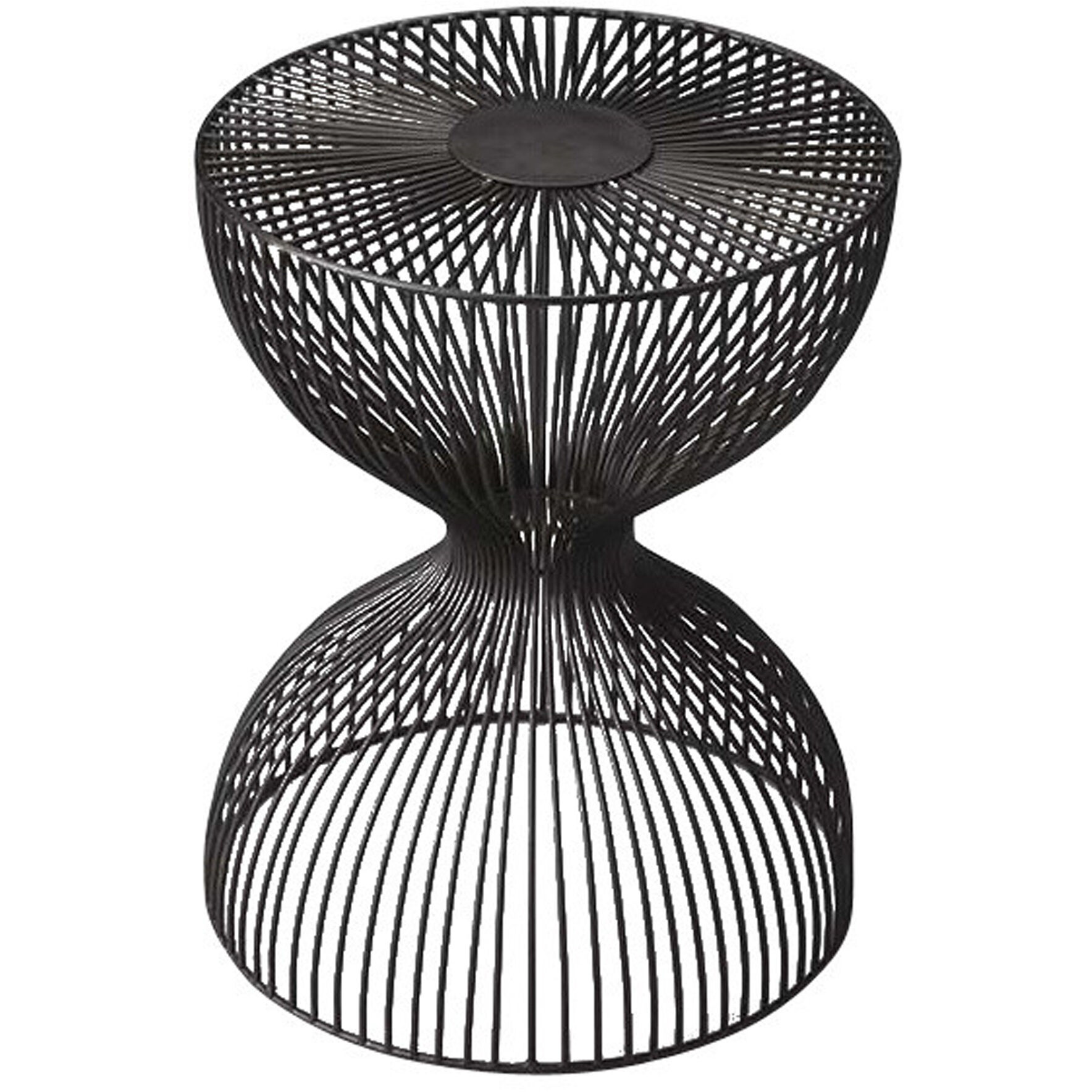 Industrial Chic Nicholas Iron Cage 18 X 14 inch Metalworks Accent Table