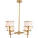 Luciano 4 Light 28 inch Antique Brass Chandelier Ceiling Light
