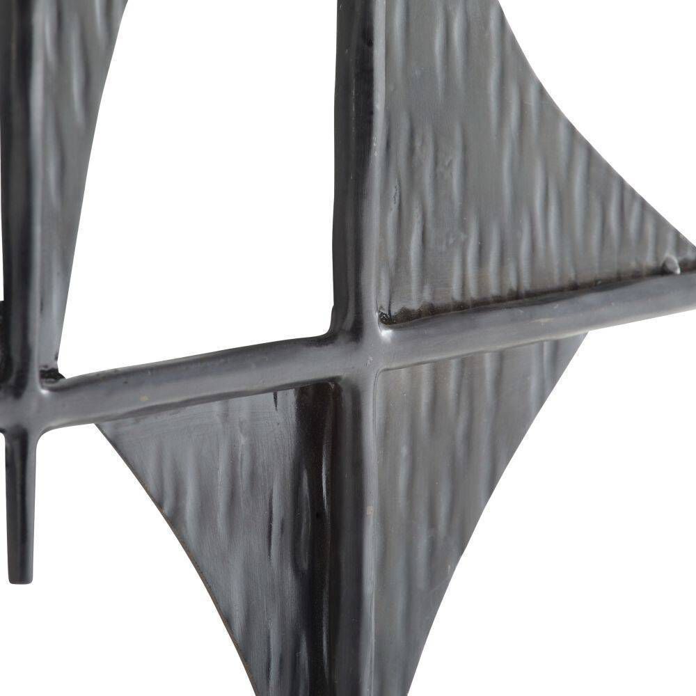 Freya Blackened Iron Wall Plaques, Set of 3