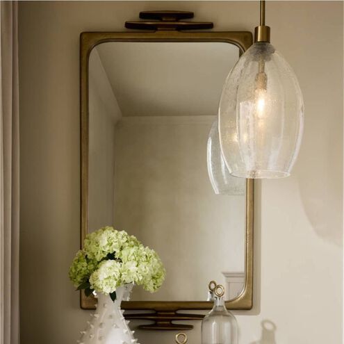 Hilary 1 Light 11 inch Vintage Brass Pendant Ceiling Light