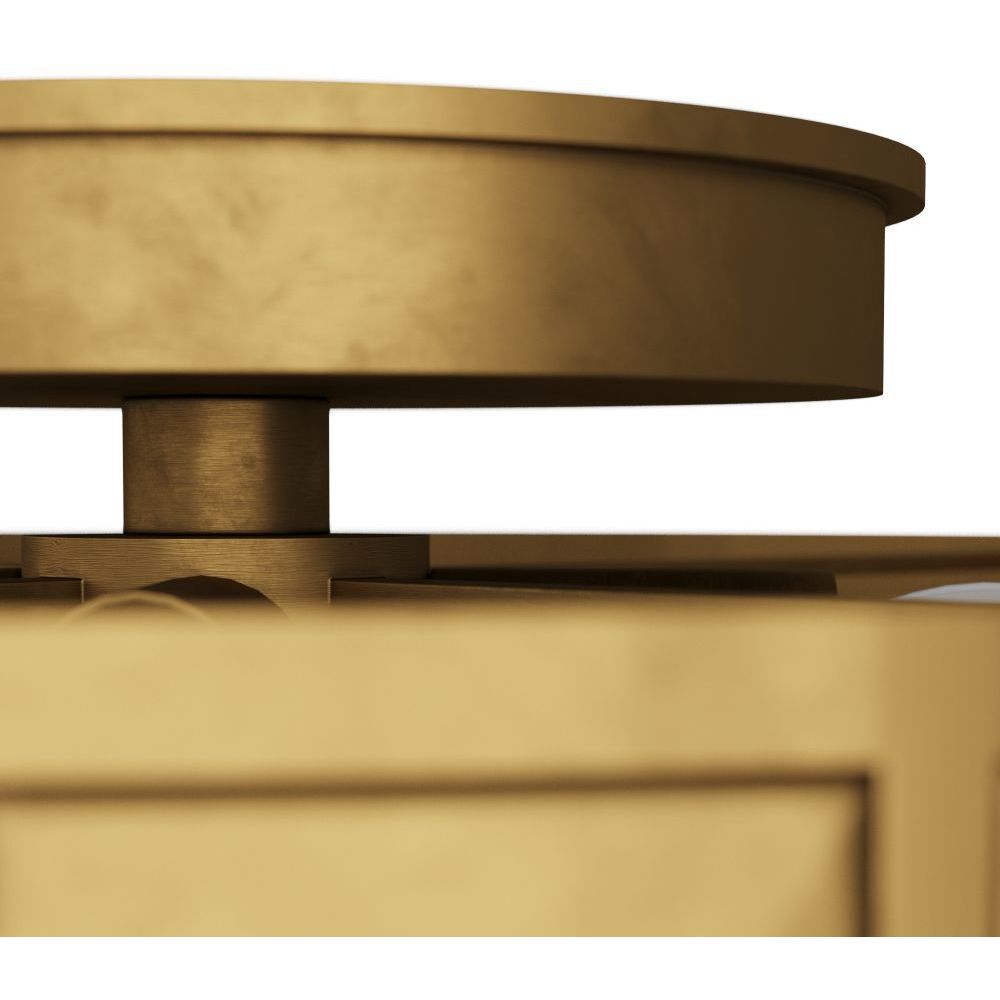 Empire Antique Brass Flush Mount Ceiling Light