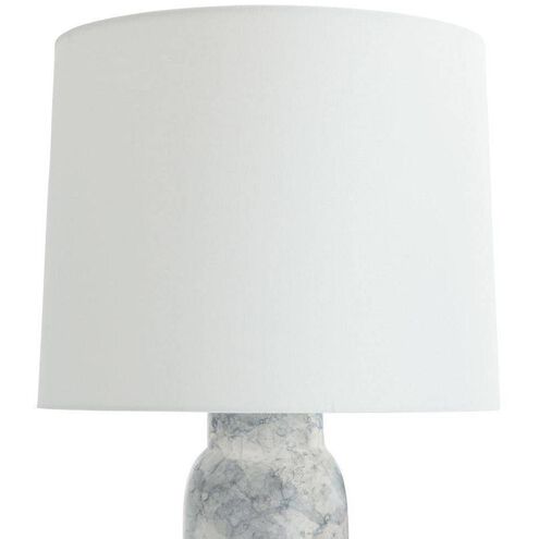 Heather 32 inch 150.00 watt Thundercloud and Polished Nickel Lamp Portable Light