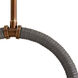 Harrison 6 Light 42 inch Heritage Brass Linear Chandelier Ceiling Light