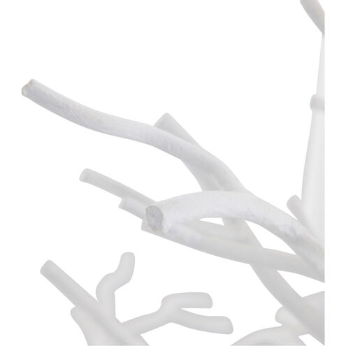Coral Twig 8 Light 38 inch White Gesso Chandelier Ceiling Light