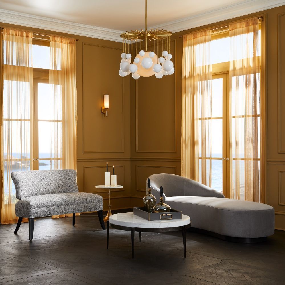 Turner Sharkskin Chaise, Right Arm