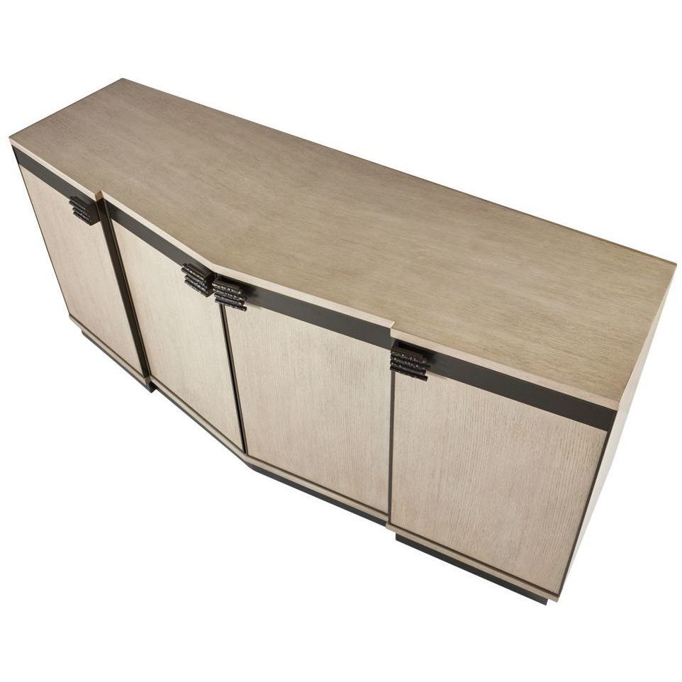 Cyrus 72.5 X 22.5 inch Smoke and Bronze Credenza