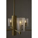 Zeki 6 Light 29 inch Antique Brass Chandelier Ceiling Light