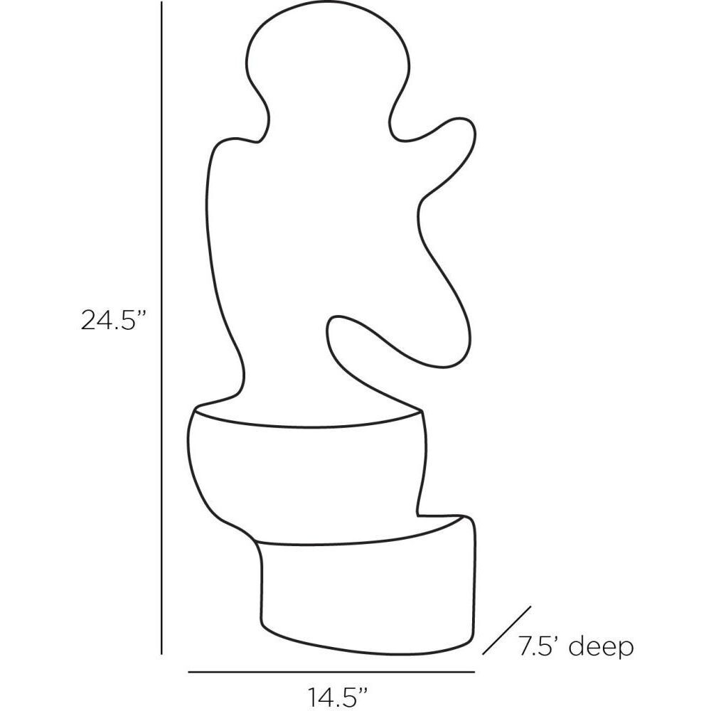 Mello Matte White Plaster Sculpture