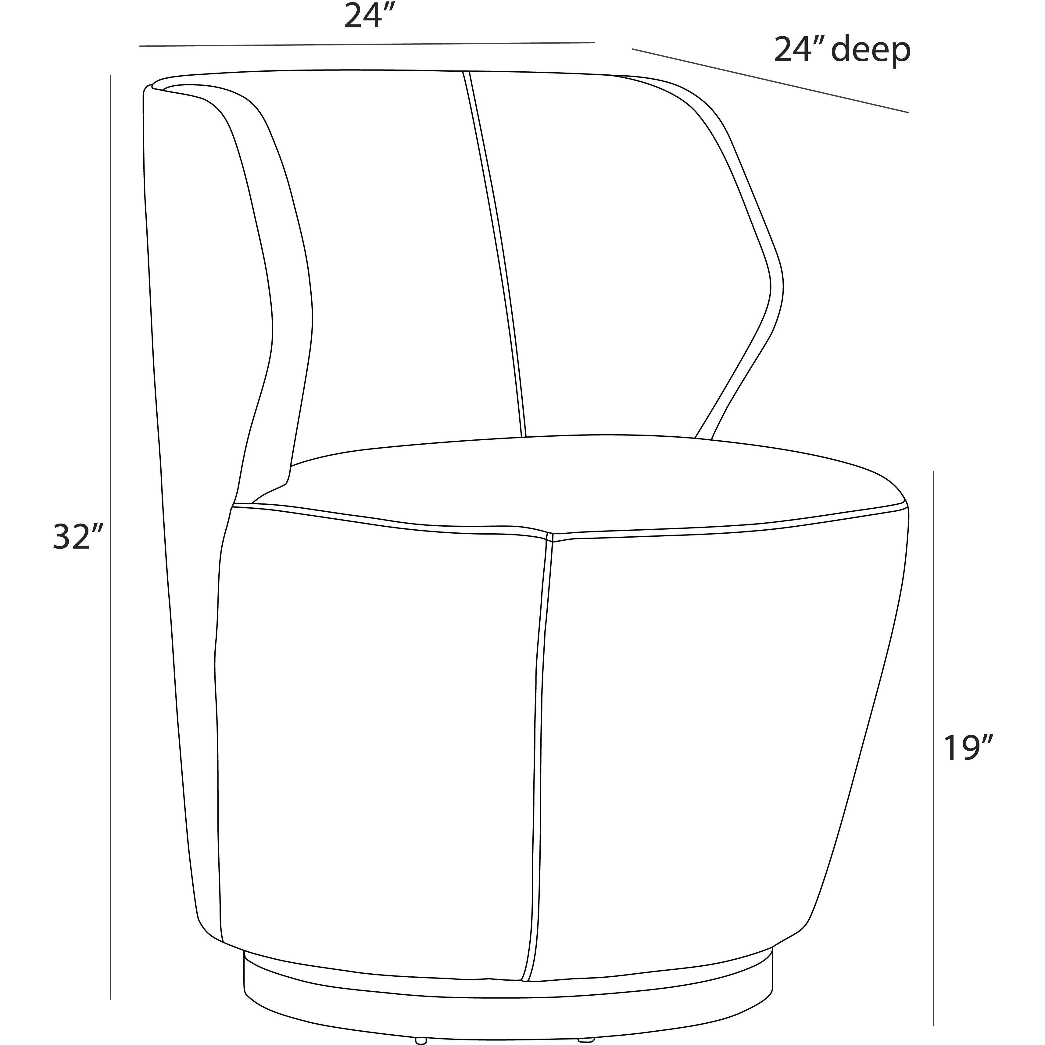 Poppy Midnight Grey and Champagne Chair
