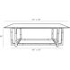 Corset 54 X 18 inch Clear Cocktail Table