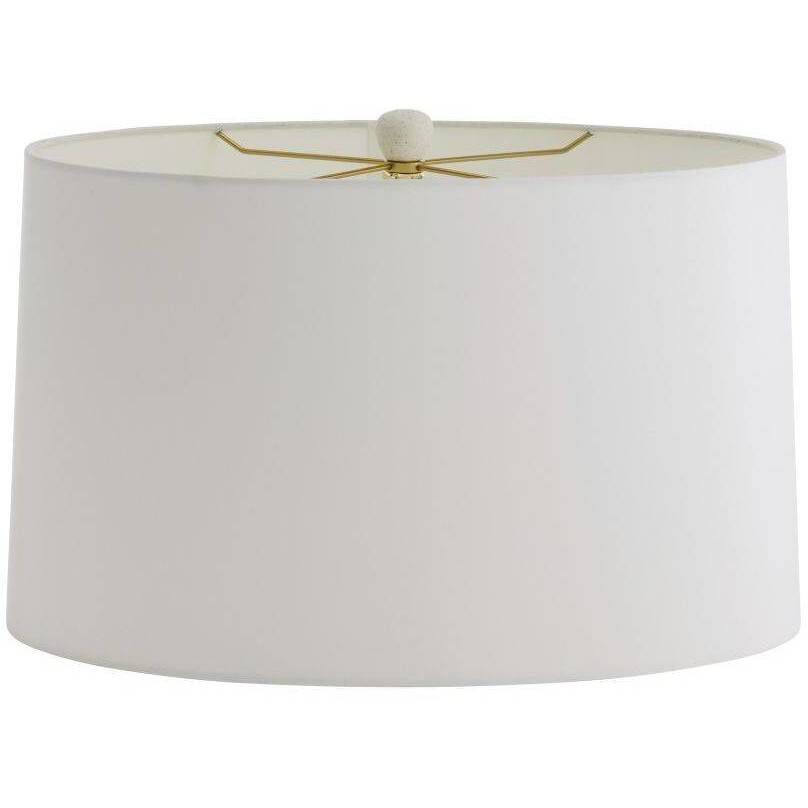 Fairbanks 26.5 inch 150.00 watt White and Antique Brass Lamp Portable Light