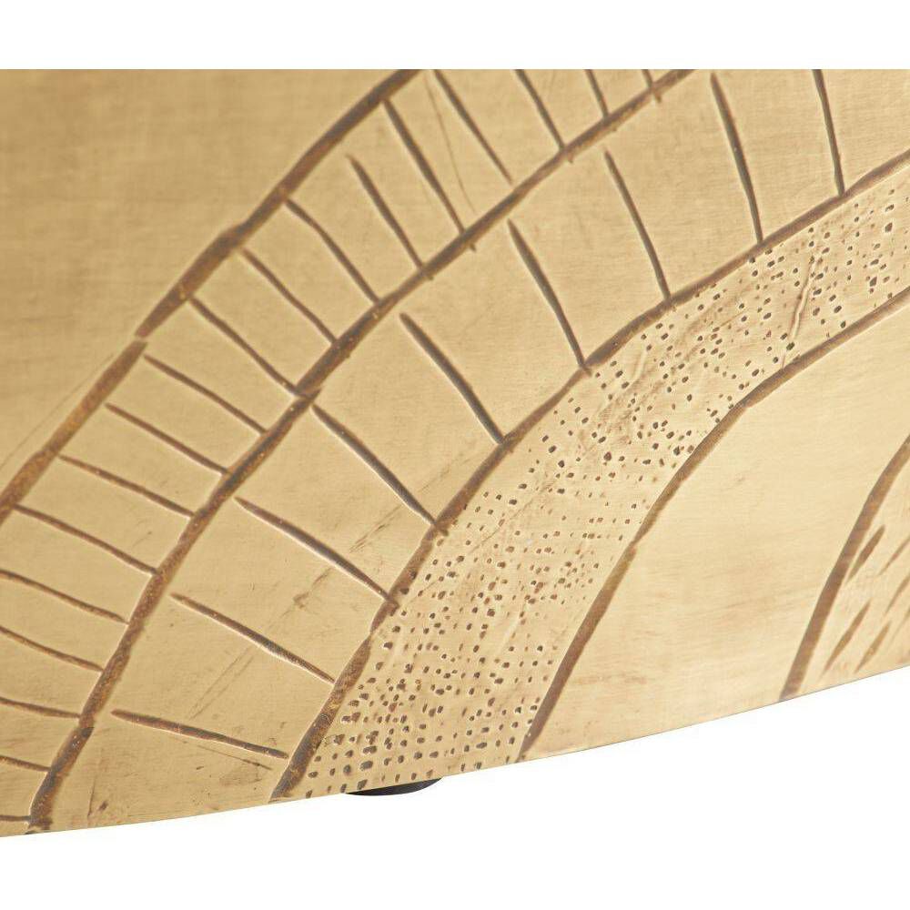 Glasgow 41.5 X 15 inch Antique Brass Coffee Table