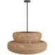 Tanya 3 Light 35 inch Natural Chandelier Ceiling Light