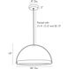 Fisk LED 28 inch Bronze Pendant Ceiling Light