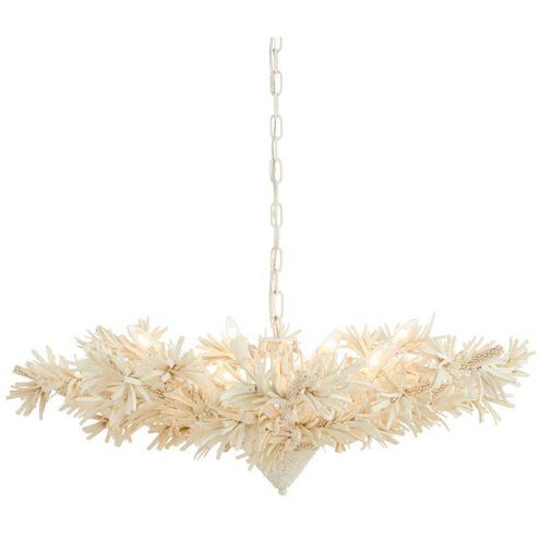 Fernanda 8 Light 38 inch Ivory and White Chandelier Ceiling Light