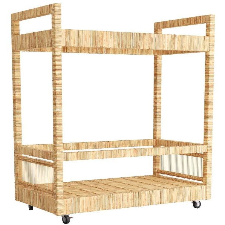 Prosper 34 inch Natural Bar Cart