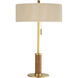 Middlebury 24.5 inch 4.00 watt Brown and Antique Brass Desk Lamp Portable Light