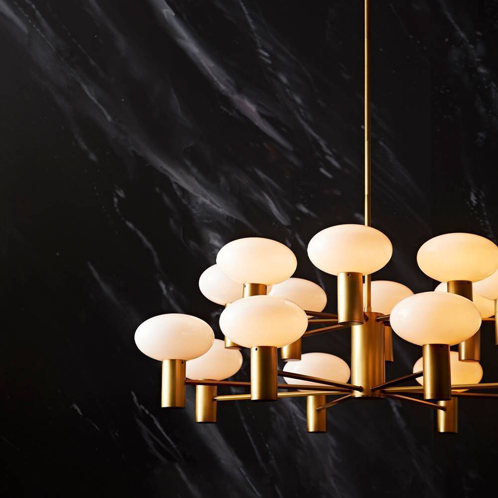 Bentley 16 Light 48 inch Antique Brass Chandelier Ceiling Light