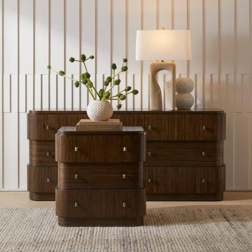 Jacques Brindle and Natural Faux Horn with Bronze Chest