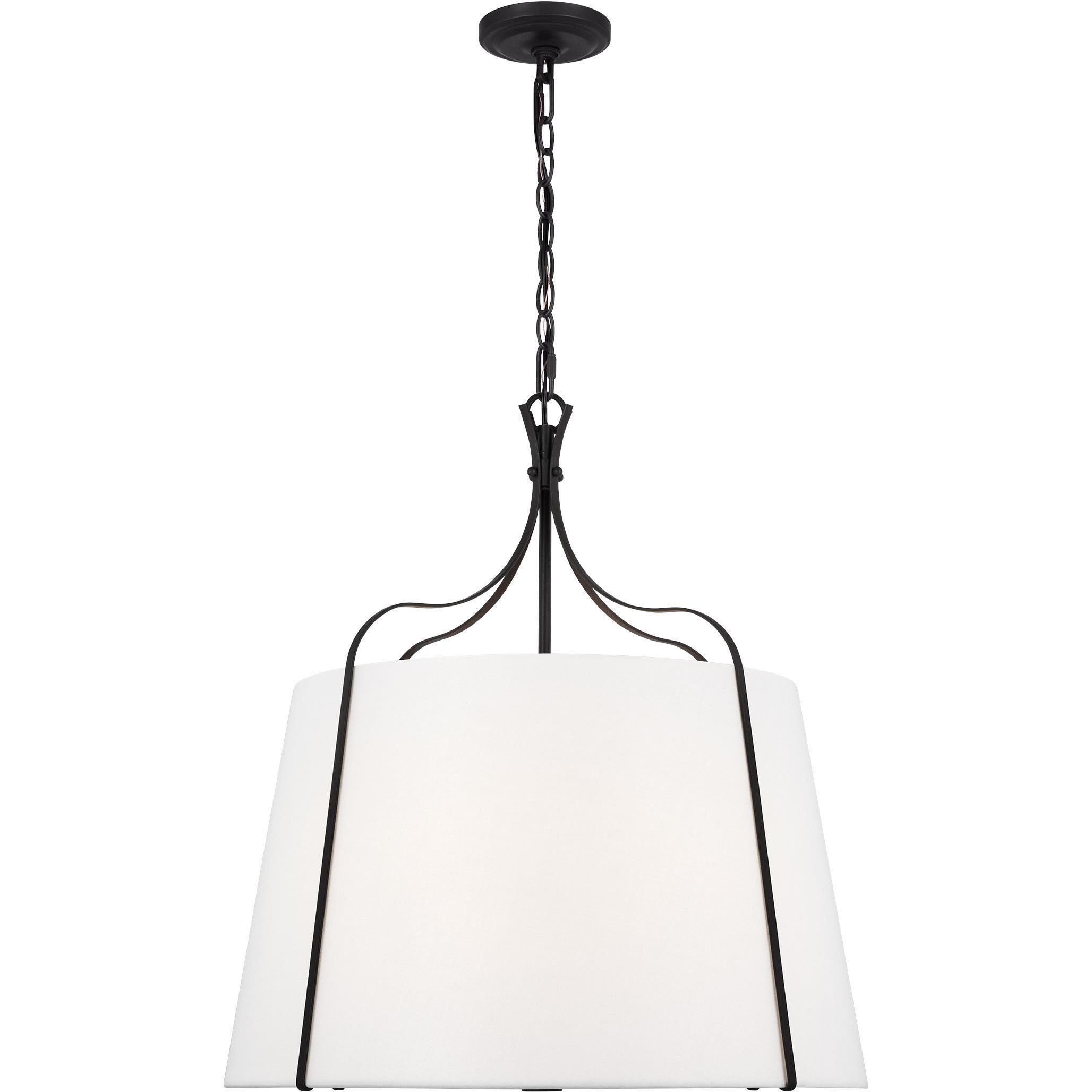 AH by Alexa Hampton Leander 4 Light Smith Steel Pendant Ceiling Light