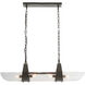 Mykonos 4 Light 38 inch Clear and English Bronze Pendant Ceiling Light