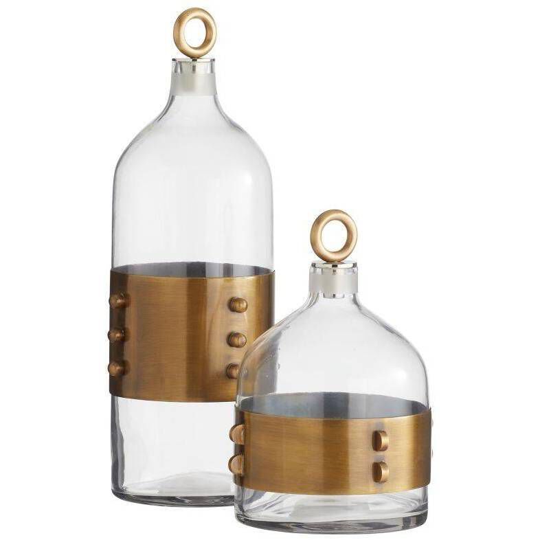 Hancock 10 inch Decanters, Set of 2