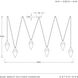 Berkley 6 Light 82 inch Vintage Silver Multi-Drop Chandelier Ceiling Light