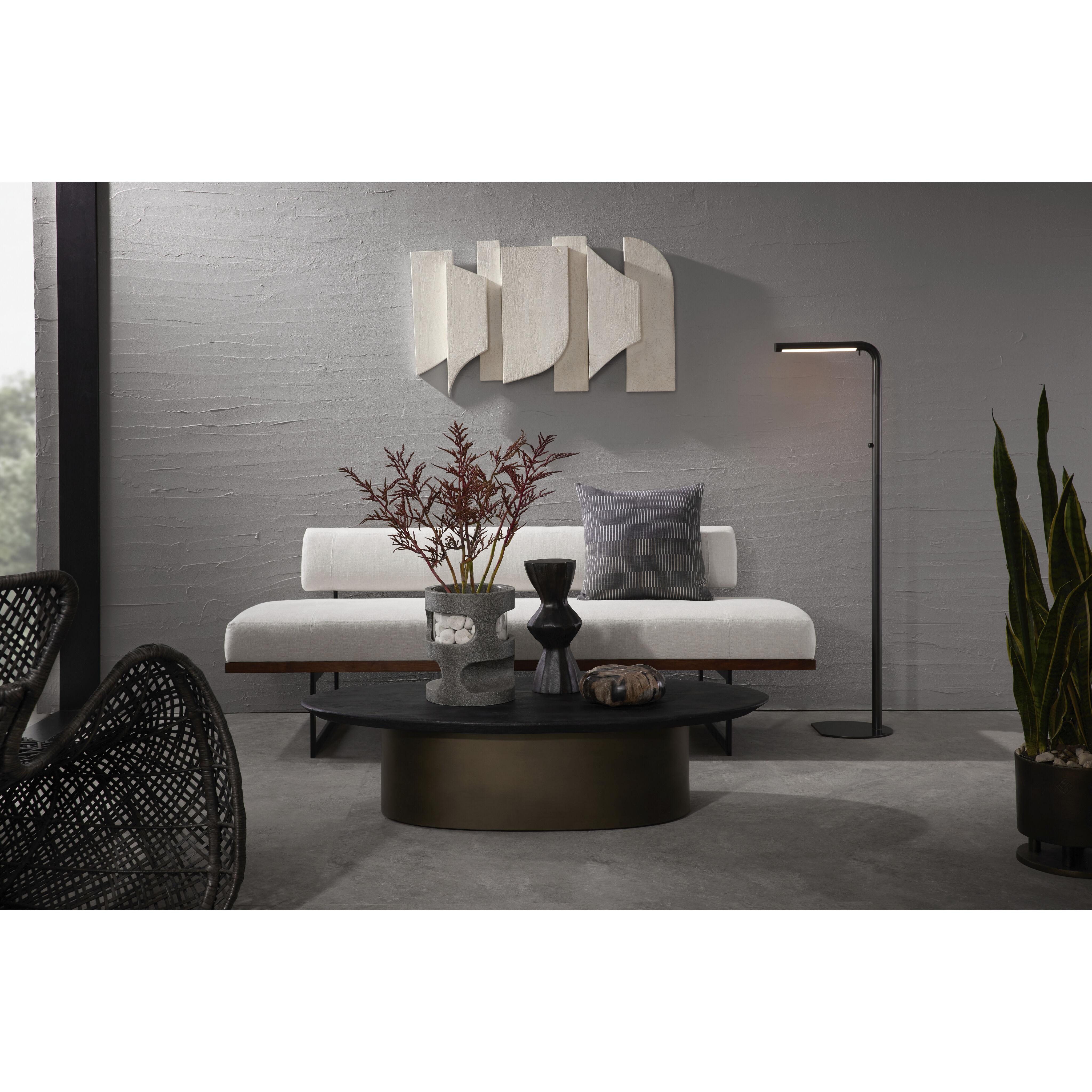 Perez 48 X 12 inch Ebony Coffee Table