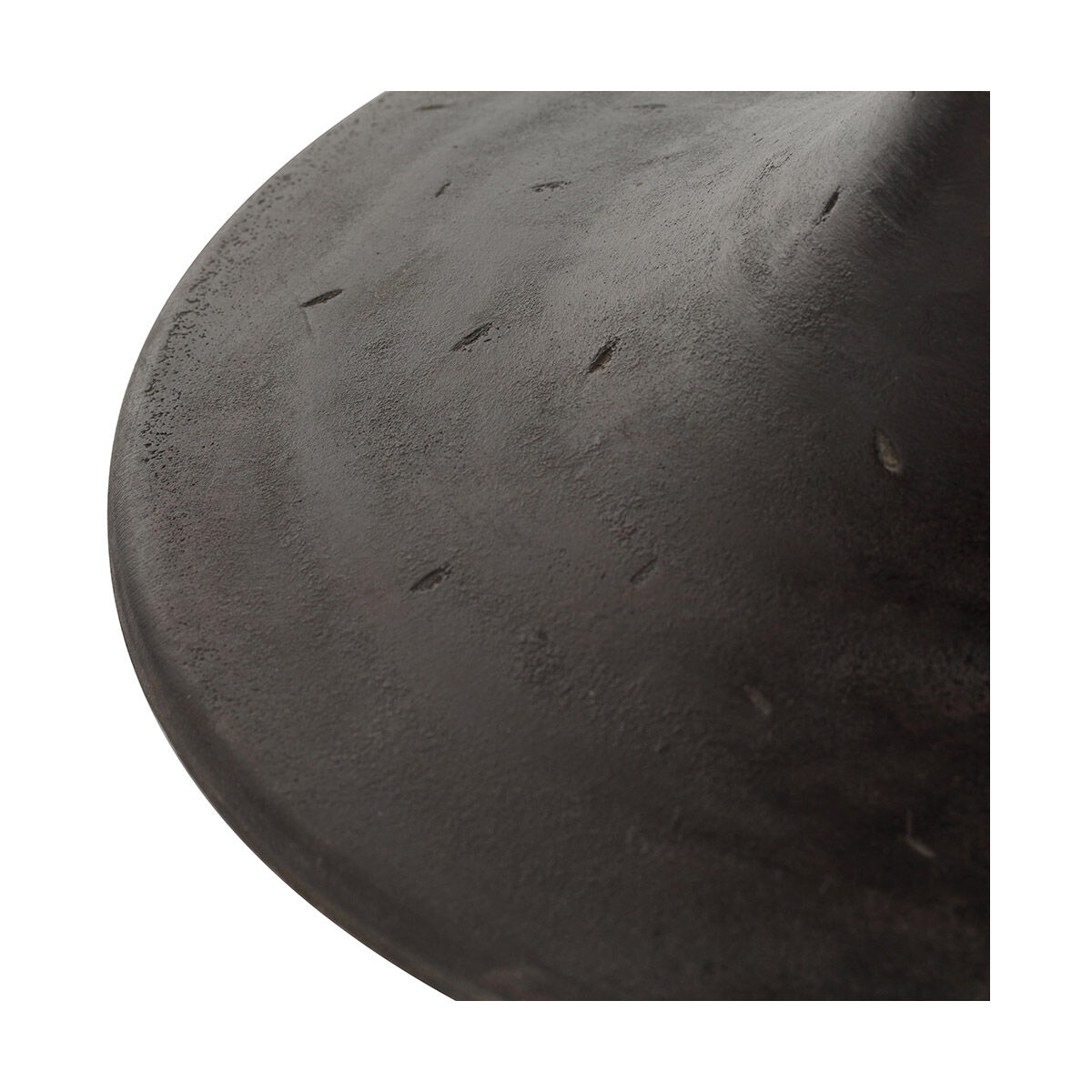 Daryl 24 inch Antique Brass/Antique Bronze Side Table, Round