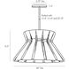 Harvey 1 Light 26 inch Natural and Antique Brass Pendant Ceiling Light