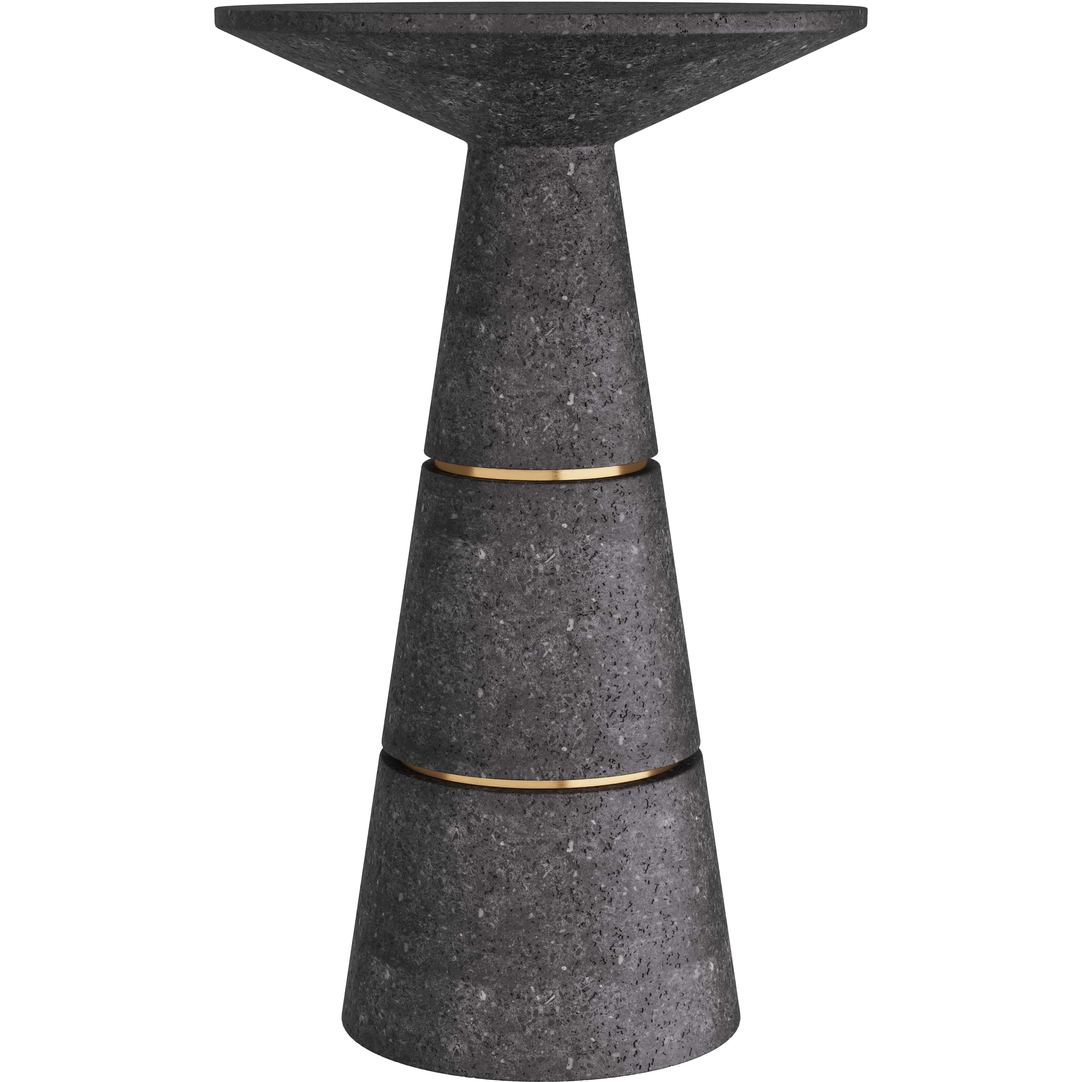 Verwall 12.5 inch Charcoal Accent Table