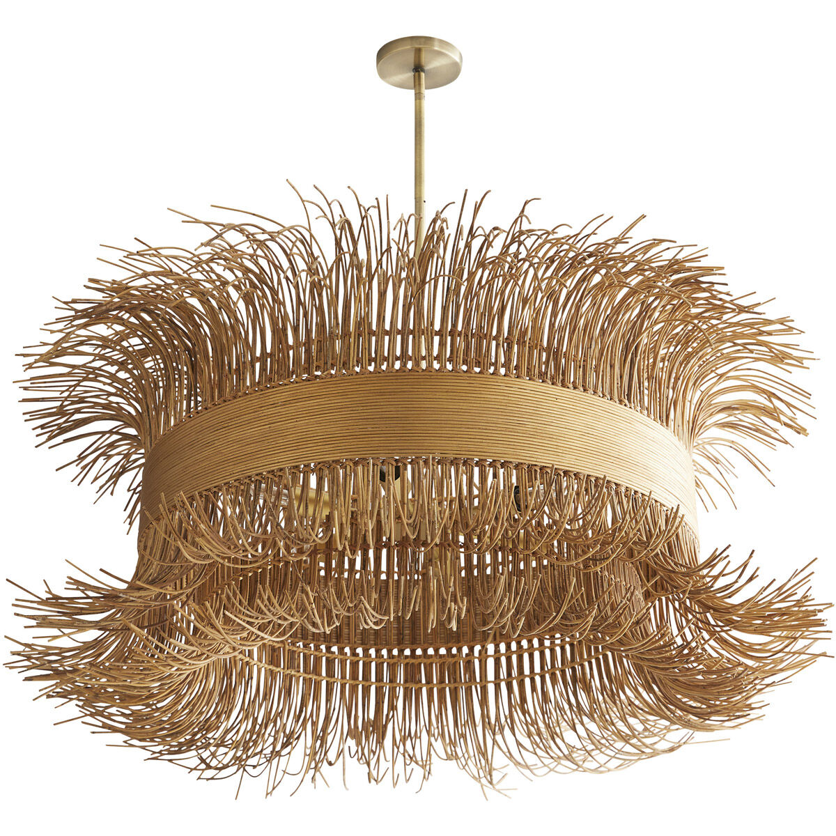 Arteriors DK89925 Filamento 6 Light 42 inch Antique Brass