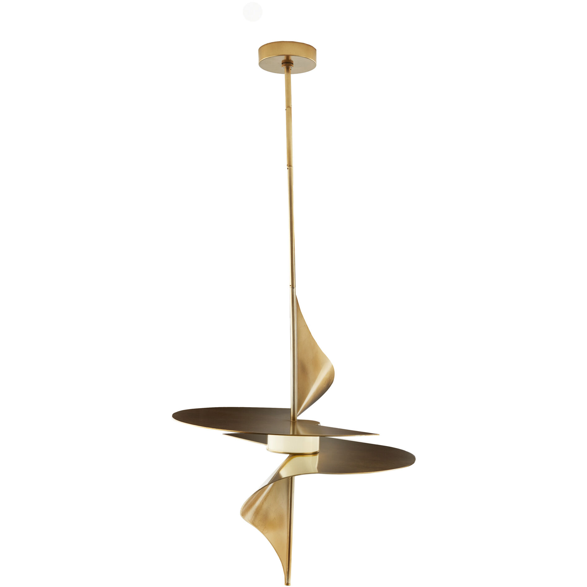 Renly 1 Light 24 inch Pale Gold Leaf Pendant Ceiling Light