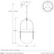 Kathleen 1 Light 19 inch Antique Brass Pendant Ceiling Light, Large
