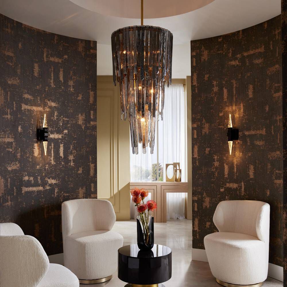 Raine 7 Light 21 inch Blue Smoke Luster Chandelier Ceiling Light