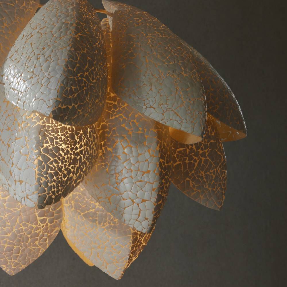 Ayana 24 inch Eggshell Resin Chandelier Ceiling Light