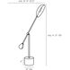 Alaric 21 inch 25 watt Antique Brass Desk Lamp Portable Light