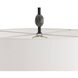 Howes 32 inch 150.00 watt Natural Iron and Galaxy Marble Lamp Portable Light