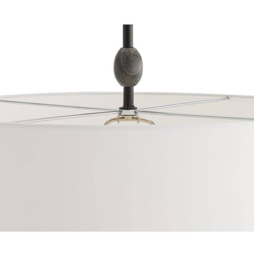 Howes 32 inch 150.00 watt Natural Iron and Galaxy Marble Lamp Portable Light