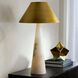 Chanell 30 inch 100.00 watt White Alabaster Table Lamp Portable Light
