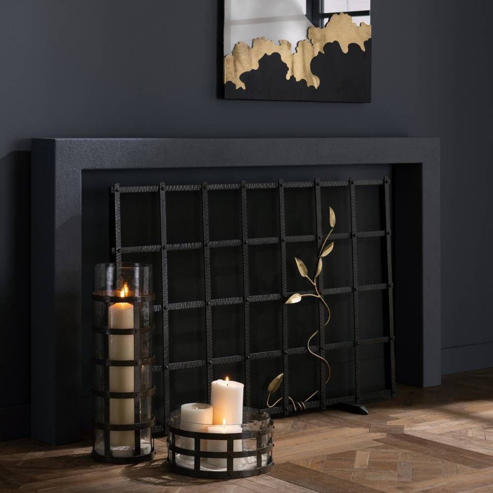 Rivet Blackened Iron Centerpiece