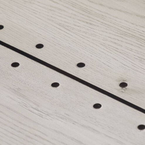 Halton 52 X 16.5 inch Smoke and Blackened Iron Cocktail Table