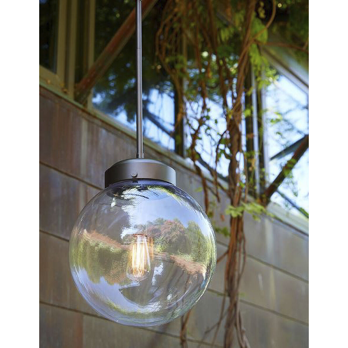 Reeves 1 Light 15.5 inch Aged Iron Outdoor Pendant, Large