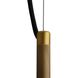 Glaze 1 Light 12 inch Antique Brass, Matte Black Ceramic Pendant Ceiling Light